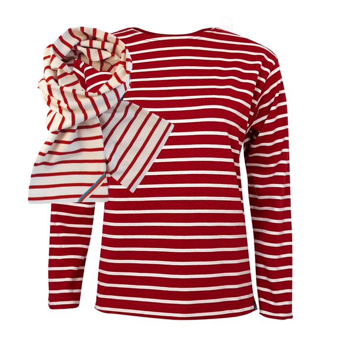 BretonStripe-Classic-Breton-shirt-combi-met-contra-sjaal-03-bordeaux-natural-2020