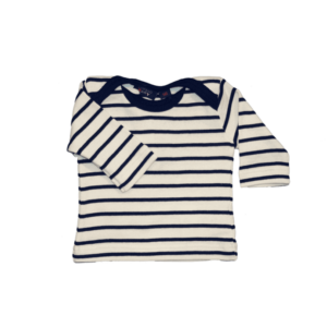 Het klassieke shirt voor de pasgeboren baby Natural-Navy