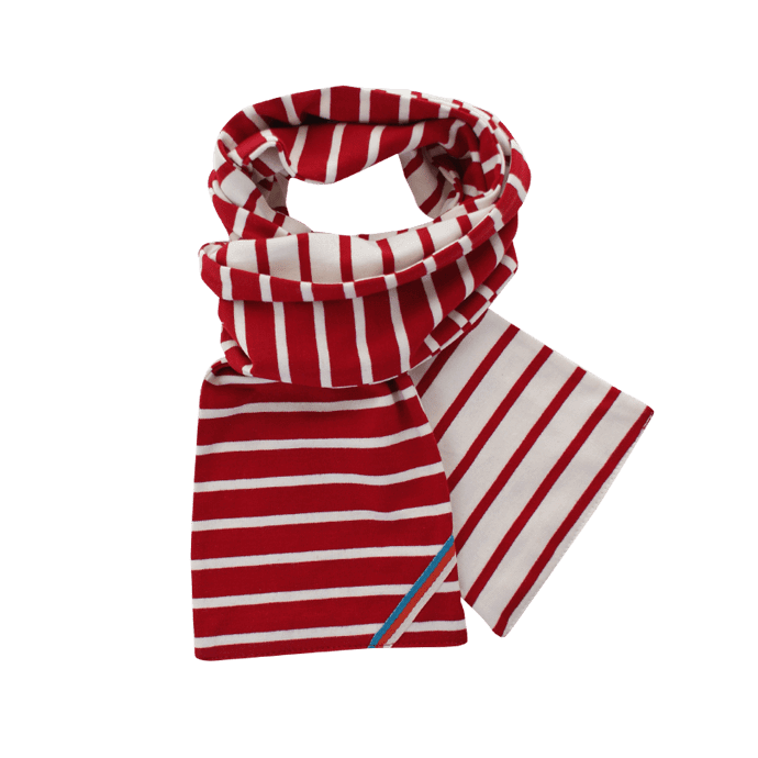 vertrekken herfst Belastingbetaler Gestreepte sjaal in twee kleuren - BretonStripe