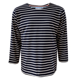 Het klassieke Bretonse Curvy shirt Navy-Natural