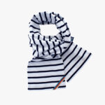 Sjaal Bretonse streep White Navy