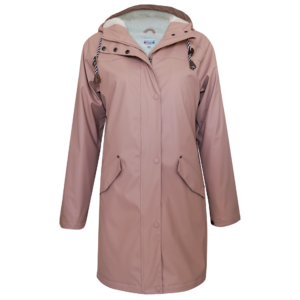 BretonStripe Raincoat teddy Soft Pink