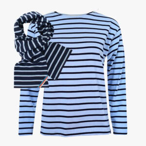 babyblauw-marineblauw