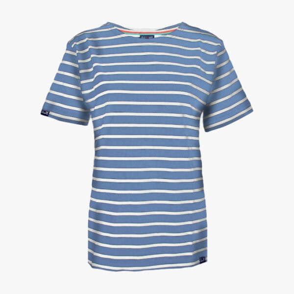 Dames T-shirt korte mouw in de kleur Jeans - Naturel