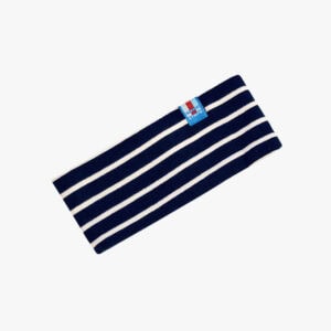 Gestreepte haarband voor kinderen in de kleur Marineblauw - Naturel