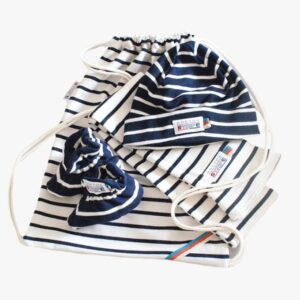 Bretons geboortegeschenk in de kleuren Naturel en Marineblauw